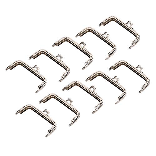 Portemonnee Sluiting Frame Kleding Accessoires en randapparatuur 10 st 8,5 cm Vierkante metalen Frame Sluiting Lock Clip voor portemonnee Bag maken DIY Craft Supplies Portemonnee 4