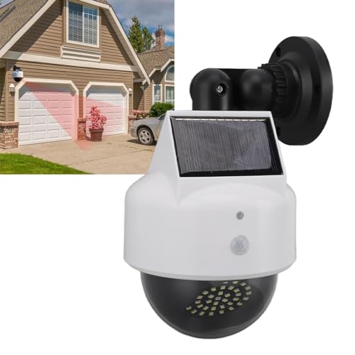 Solar Dummy Fake Camera Beveiliging Buiten Solar Simulated Surveillance Camera's met knipperend rood LED-licht voor binnen en buiten gebruik 4