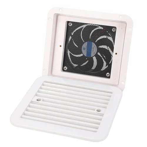 Uitlaatventilator RV, 205x185mm 12V zijventilatie enkele weg 3.6W zijventilatieventilator voor Caravan