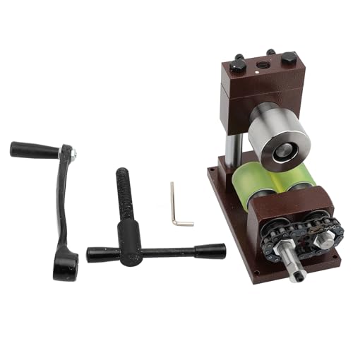 Hand Crank Ring Bender, Multifunctionele handmatige ring oorbellen armband Pers Bender Tool voor het maken van sieraden, met stabiele basis en brede toepassing, koud gewalst metaal