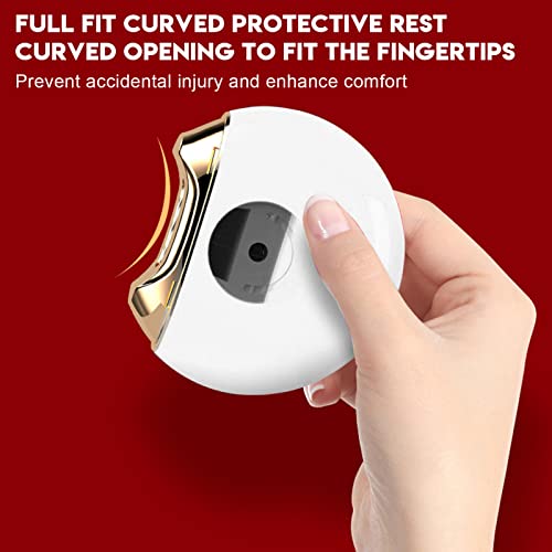 Elektrische Nail Clipper, Automatische Nail Polisher, Elektrische Nail Trimmer, Manicure Tool, Cordless Curved Design, Enkele Key Operation Portable Nail File Trimmer voor tenen en (Wit) 4