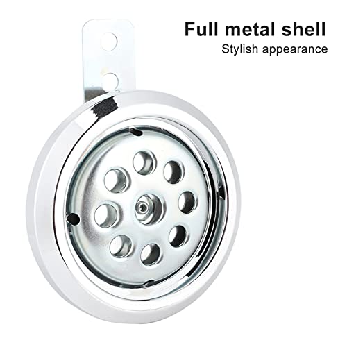 Universele motorfiets Hoorn, Waterdicht 110dB Loud 12V 85mm W/Honeycomb Chrome Cover Horns Luid Kit 3