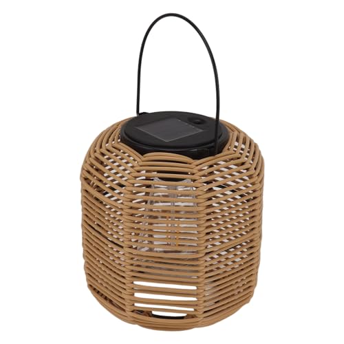 Buiten Solar Lantern Hanglampen Rattan Solar Tafellamp Waterdicht Tuin Decoratieve Lantaarn Hangend voor Tafel Patio Garden Garden Porch Wolfraam 4