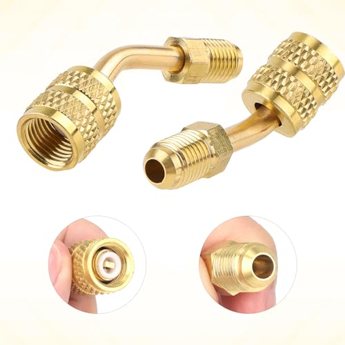 R410a Adapter voor Mini Split Systems, 5/16" Vrouw tot 1/4" Man conische verbinding met noot voor airconditioningkoeling en HVAC onderhoud 4