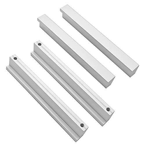 Deurhandgrepen voor kasten, Keukenkasten, Meubels, Hardware, Aluminiumlegering, Gatenruimte, 192 mm, Zilver, Verpakking van 10