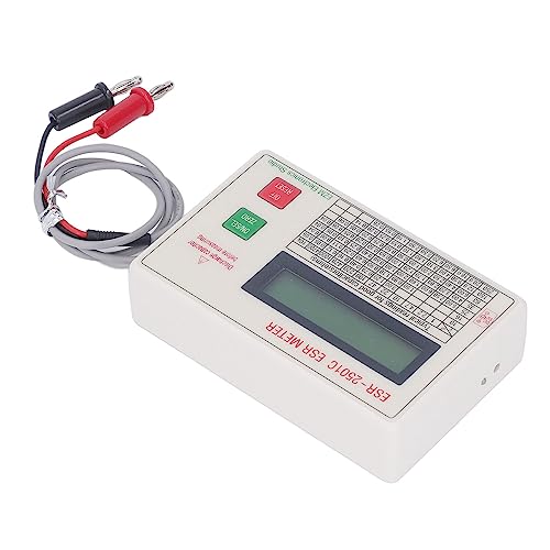 ESER condensator Tester Lichtgewicht Smart Shut-Off functie, DC meting voor kortsluiting, ABS materiaal, ESR 2501C Model, 0-25Ω Meetbereik, geschikt voor capaciteitstests 3