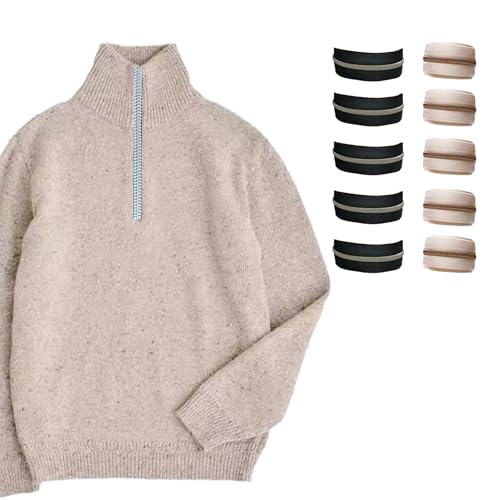 10 Pack Silver Headless Zippers, Rose Gold Headless Zippers, Silver Nylon Spiral Zippers met zilveren tanden, Geschikt voor zakken, Do It Yourself Naaldwerk, Naaien (Rose Gold Black)