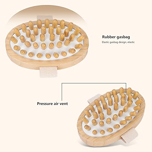 Droge borstel Borstel, Natuurlijk Hout Hout Massager Voet Cactus Huidborstel Lymfatische Drainage Massager Borstel Cellulitis Verwijdering Penselen, Zachte Massage Knotten Drain Lymfatische Massage in Bad 3