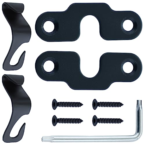 Verpakking van 2 Jeep Wrangler JK 2018/Wrangler 2018-2022 Gladiator 2020-2022 Aluminium Visor Clip voor Jeep Wrangler JK 2018-2022