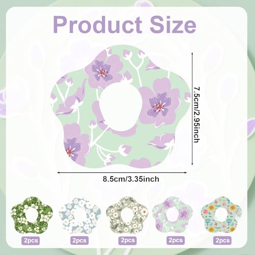 10 stuks ademende patches voor Dexcom G7, waterdichte Sensor Cover Stickers met Floral Pattern Precut Kleefband voor CGM Monitor Accessoires