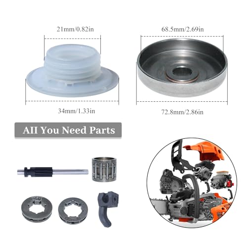 325" Clutch Drum Sprocket Oil Pump Worm Gear Fit Husqvarna 340 345 346XP 350 351 353 445 450 Kettingzaagdelen
