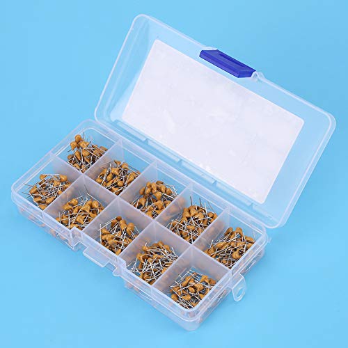500 stuks Assorted Tantalum Capacitors - 10 waarden Electrolytic Capacitor Kit for Electronics Projects and Repair, for DIY and Professional Use
