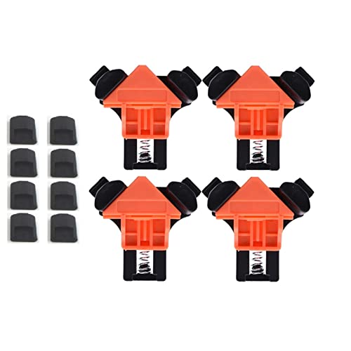4st Houten Hoek Klemmen voor Houtwerk - 90 graden Hoek Houten Klem Hoek Klem Klem Klem voor het maken van kabinetten Meubels Reparatie Aansluiting DIY Handgereedschap Lasbak