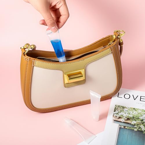 Lege Tubes Lip Gloss Tubes 5 Pack Transparant Lege navulbare plastic zachte verpakking Tubes fles Mini Cosmetic Holder voor Cosmetics Make-up reizen Toiletartikelen Transparant, transparant, modern 5