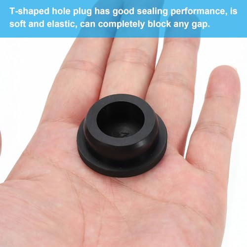 30mm Diameter Rubber Hole Plugs, 6st Siliconen Rubber Ronde Gat Stopper voor 29mm Gat, Zwart 4