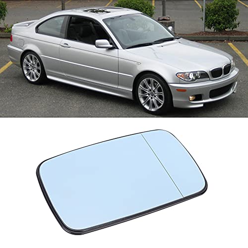Car Side Mirror Glas, Rechts Blauw Verwarmd Wing Deur Spiegel Glas Fit voor 3 Series (E46) 1998 5