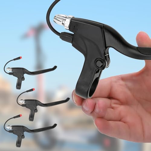 1 Paar E Fiets Remmen Leiders Aluminium Legering Linker Rechter Remmen met 2pin Waterdichte Connector voor 10 inch Elektrische Fiets Scooter 4