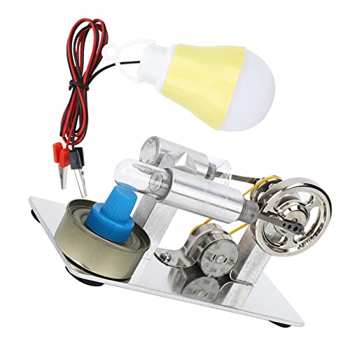 Mini Stoommotor Model, Stainless Steel Stirling Motor Model, DIY Craft Fysiek Experimenteel Lesmateriaal voor thuisschoolkinderen 4