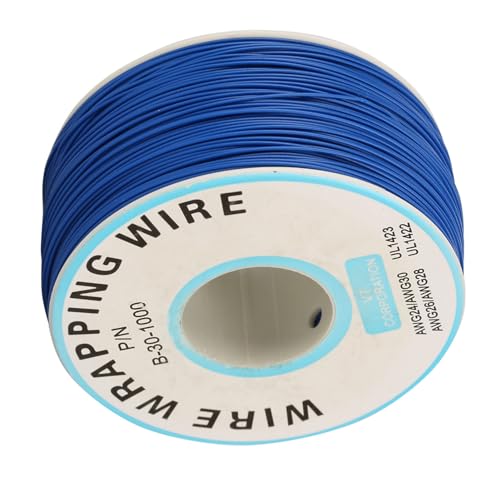 Draadkabel, elektrische kabel, 1 Coil Wire Winding Single Copper Wire Strand 30AWG Kabel 0,25mm Core Diameter, Draad en Kabel, Draad (Blauw) 5