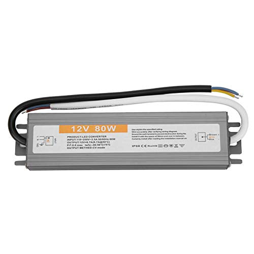 80W LED-driver Ultra-dunne Low DC Ripple Wired Power Supply Transformer LED-bord voor LED-licht LED-indicator LED-weergave(DC12V) 3