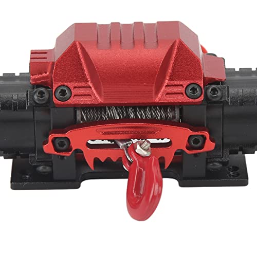 RC Car Puller Maximale Pull Gorce / 10KG / 22.0lb, Aluminium Legering RC Auto Dubbele Motorfiets Winch Auto Accessoires voor RC Cars Speelgoed en spellen (zwart)