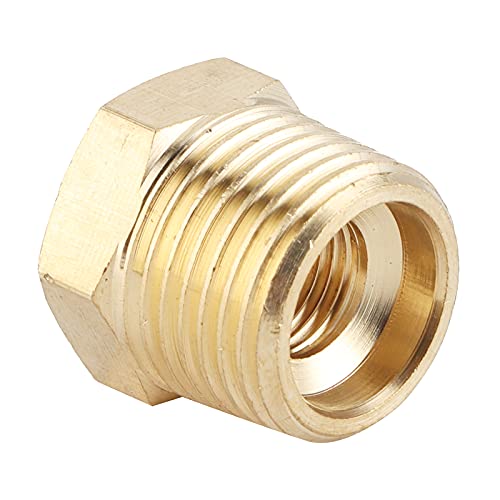NPT Brass Pipe Reducer Adapter Bus Bus passen 3 8in man tot 1 vrouw voor water brandstof gasolie Premium kwaliteit duurzaam materiaal 5