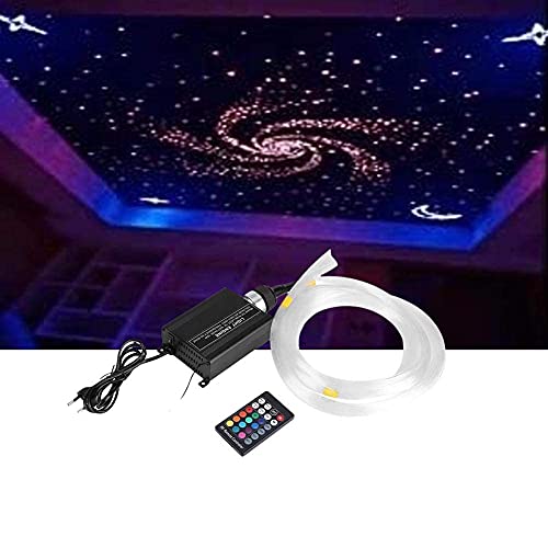 16 W LED-vezelglas LED-verlichting RGBW Starry Sky Light Set plafonddecoratie met licht motor afstandsbediening en glasvezelkabel Europlug