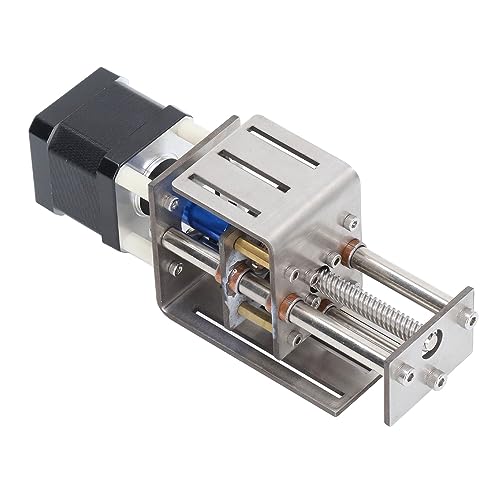 CNC Z As schuiftafel set 100mm Stroke DIY Sliver Linear Stage Actuator, Nauwkeurige bediening, Eenvoudig te installeren, Stepper Motor, voor CNC-graveermachines