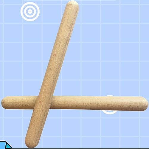 Rhythm Stick, Rhythm Stick Educational Musical Sticks Wood Claves Kids Percussion Instrument for School Music Class (1 Pair) 4