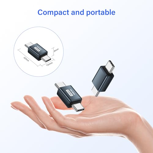 240W, 80Gbps, USB4 Type Adapter, Thunderbolt 4 Compatible, 8K@60Hz Video Converter, PD Charge en Data Transfer voor Laptops, Tablets, SSDs, Monitors (S to S) 5