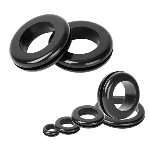 Verpakking van 20 rubberen grommets, gatdiameter 20 mm, installatiediameter 25 mm