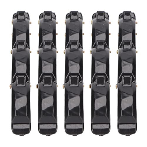 5 stuks gevlochten barrettes met 3 kleine clips 4