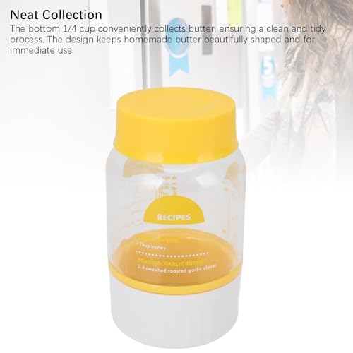 Butter Maker Cup Homemade Butter Shake Jar met ingebouwde Strainer voor Keuken koken bakken met zijrecepten 3