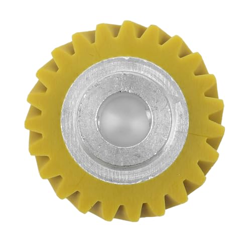 Zee W10112253 Mixer Worm Gear Replacement (Geel) met 2 koolstofborstels, Geschikt voor 5KSM150 5KSM45 5KSM90 5KSM125 5KSM175 5KSM185 5KSM156 5K45SS