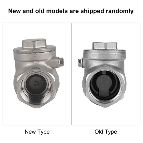 1 manier controleren Valve 1 inch draad 304 roestvrij staal, hoge drukweerstand, tegenstroom voorkomen, geschikt voor water, stoom, olie, stikstofzuur en meer