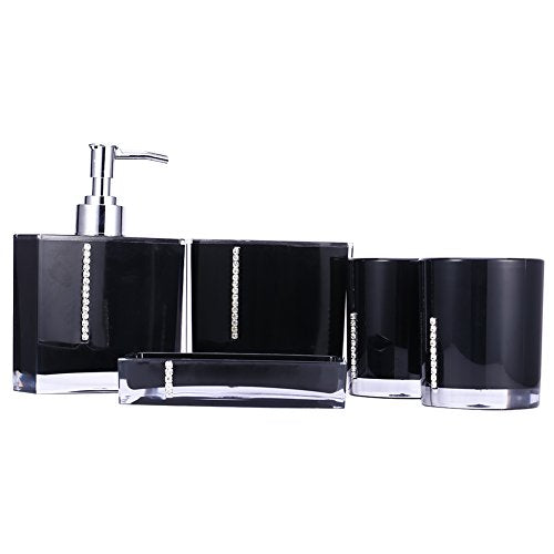 Badkamer set, elegant en mooi houden netjes en georganiseerd acryl badkamer set, gemakkelijk te reinigen, gemakkelijk te verzorgen voor badkamer 4