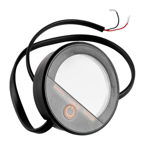 100V digitale ronde voltmeter, waterdichte batterijcapaciteitsmonitor, spanningstester, universele batterijniveau-indicator 3