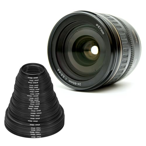 46mm-43mm Metal Step Down Ring, Camera lens Filter Adapter Ring Aluminium Filter Adapter Ring voor Camera Ones Hood, Zwart 5