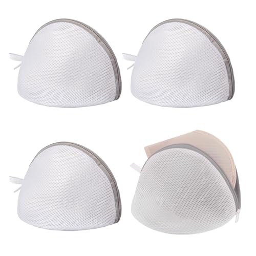 Verpakking van 3 BH Was Net Washing Net BH met Zip BH Waszak voor Wasmachine Water Permeable Net BH Was Net voor Beschermen BH Grijs