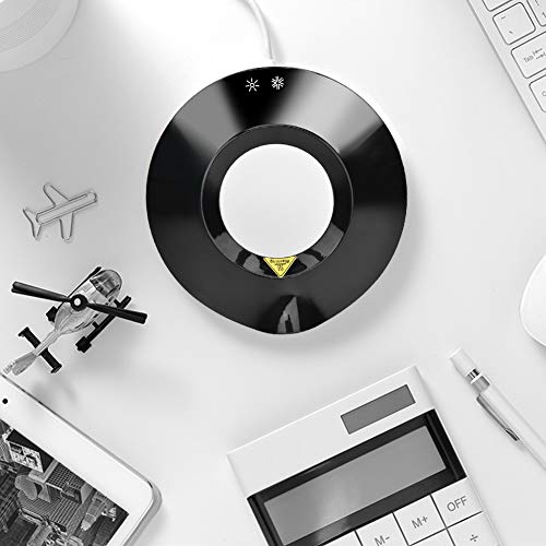 USB C Drank Verwarmer en koeler USB Drinkkoeler ABS USB Power Office thuis Koude Hot Dual Purpose Onderzetter Koffiebeker Geïsoleerde Pad Mat (Zwart) (Zwart) 5