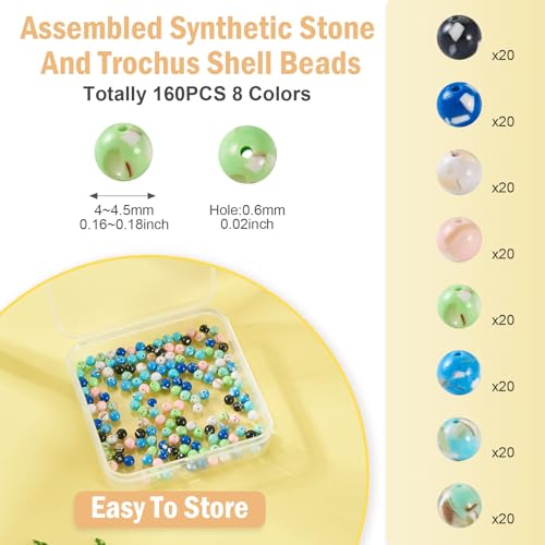 160 st 4mm synthetische steen kralen edelsteen kralen ronde armband kralen gladde kralen echte steen losse ruimte kralen bubblegum kralen voor armband ketting oorbellen 4