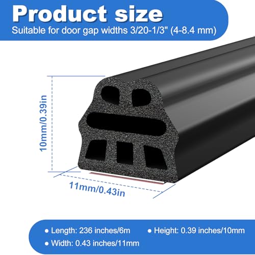 5 m Universal Deur Seal, Rubber Seal, Self-Adhesive, Droge Gaten, Waterdicht, Autobescherming voor Auto, Auto, Motorfiets, Boot