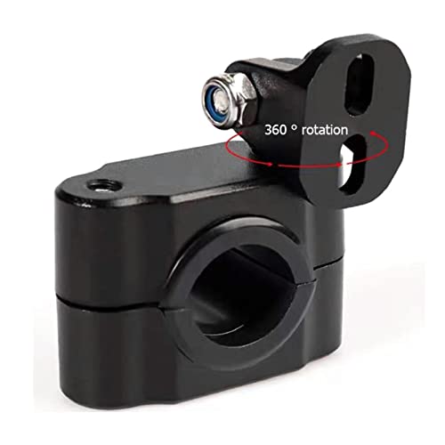1 Paar Motorfiets Spotlight Bracket, 360 Degree Rotatie Motorfiets Licht Montage Bracket, Aluminium Legering Motor LED-koplamp Clips Houder 3