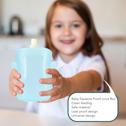 Knijpen Pouch houder Baby voeden pouch houder Baby Juice Box houder voor peuters (BLUE) 5