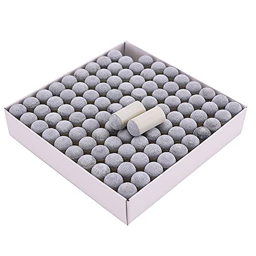 100Stuks 13mm Biljartkeu Tips, Zachte Biljart Vervanging Cue Tip Snooker Pool Cue Ferrule Tips