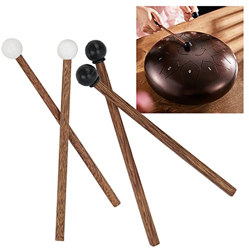 Vilthamers voor stalen tong, 4st Staaltongen Drum Mallet Kinderen Rubber Drumstick Percussie Instrument Delen 16.5cm 4