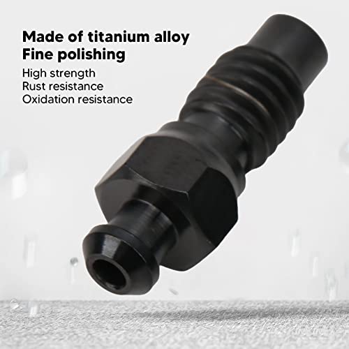 2 st. Schijf Brake Bleed Schroef, M6 High Strength Disc Brake Bleed Schroef Titanium Legering Rustweerstand Olieschijf Uitlaatschroeven (zwart) 4