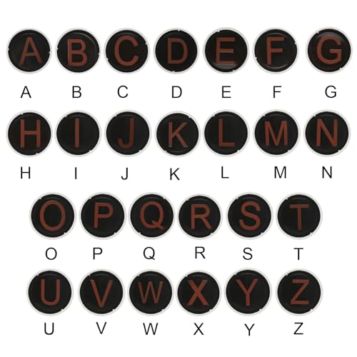 Letterstempels Zelfinkt, Karakter L Alfabet Teacher Stempel Initiële Stempel Mini inkt Stempel voor Class Notebook Scrapbooking DIY Craft, Rode inkt 5