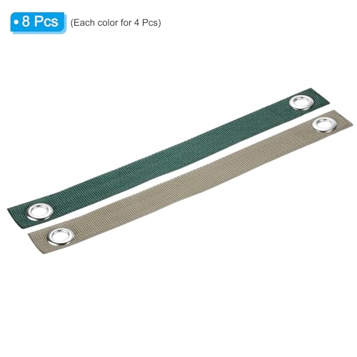 16 Inch Stake Boom Ties 8 Pack Boom Ondersteuning Berichten Boom Straightening Ties met Grommets voor nieuw geplant, recht, groen, bruin 3