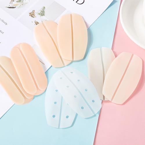 6 Paren Siliconen BH Strap Kussens, BH Strap Pads Houder, Verlossing pijn schouder Pads, Zachte BH Strap Kussens, Non-Slip BH Strap Houder voor Vrouwen Meisjes, BH Liners (3, Multicolour 4